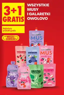 Biedronka Wszystkie musy i galaretki Owolovo oferta