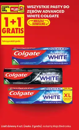 Biedronka Pasty do zębów Colgate Advanced White oferta