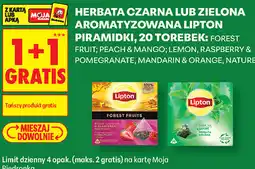 Biedronka Herbata czarna lub zielona aromatyzowana Lipton Piramidki oferta