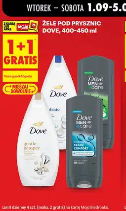 Biedronka Żele pod prysznic Dove oferta