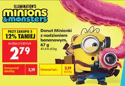 Biedronka Donut Minionki z nadzieniem bananowym oferta