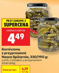Biedronka Korniszony z przyprawami Nasza Spiżarnia oferta