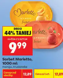 Biedronka Sorbet Marletto mango, truskawka oferta