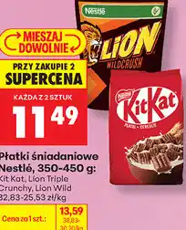 Biedronka Płatki śniadaniowe Nestlé Kit Kat, Lion oferta