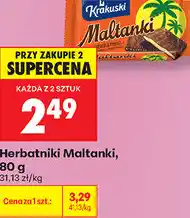 Biedronka Herbatniki Maltanki Krakuski oferta