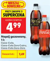 Biedronka Napój gazowany Coca-Cola, Coca-Cola Zero Cukru, Coca-Cola Zero-Zero oferta