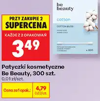 Biedronka Patyczki kosmetyczne Be Beauty, 300 szt oferta