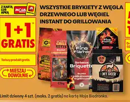 Biedronka Wszystkie brykiety z węgla drzewnego lub węgiel instant do grillowania oferta