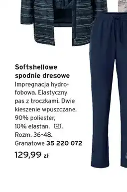 Tchibo Softshellowe spodnie dresowe Tchibo oferta