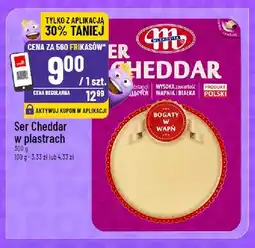 Polomarket Ser cheddar w plastrach Mlekovita oferta