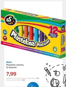 Smyk Plastelina szkolna Astra 12 kolorów oferta