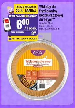 Polomarket Wkłady do frytkownicy beztłuszczowej Gosia 23 cm oferta