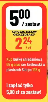 Polomarket Zestaw bułka śniadaniowa + ser królewski w plastrach Sierpc oferta