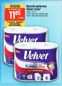 Polomarket Ręcznik papierowy Velvet Turbo 2-pak oferta