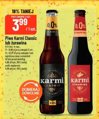 Piwo bezalkoholowe Karmi Classic