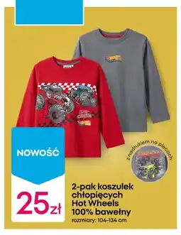 Pepco Koszulki chłopięce Hot Wheels 2-pak oferta
