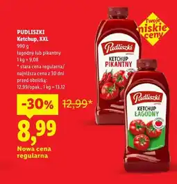 Lidl Ketchup XXL pikantny Pudliszki oferta