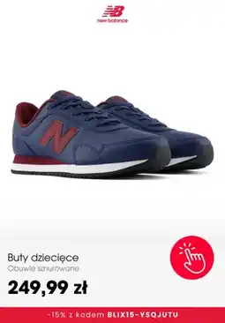New Balance Buty dziecięce New Balance obuwie sznurowane oferta
