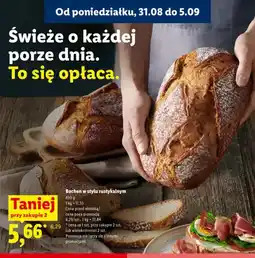 Lidl Chleb bochen w stylu rustykalnym oferta