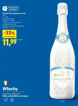 Lidl Wino musujące Allini Piu Semi Secco Spumante on Ice oferta