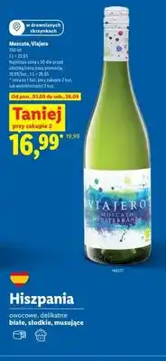 Lidl Wino musujące Moscato Viajero oferta
