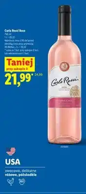 Lidl Wino różowe Carlo Rossi Rose oferta
