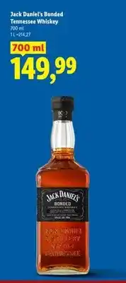 Lidl Whiskey Jack Daniel's Bonded Tennessee oferta