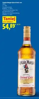 Lidl Rum Captain Morgan Spiced Gold oferta