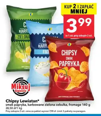 Chipsy smak papryka Lewiatan
