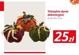 KiK Tekstylna dynia dekoracyjna ok. 20x20x16 cm oferta