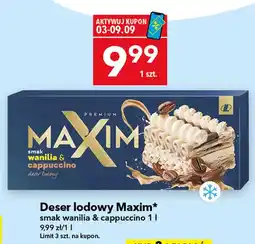 Lewiatan Deser lodowy Maxim smak wanilia & cappuccino oferta