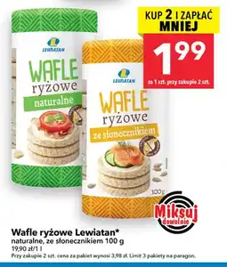 Lewiatan Wafle ryżowe ze słonecznikiem Lewiatan oferta