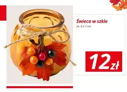 KiK Świeca w szkle ok. 8x7 cm oferta