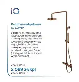 Blu Kolumna natryskowa IO Luvia miedź oferta