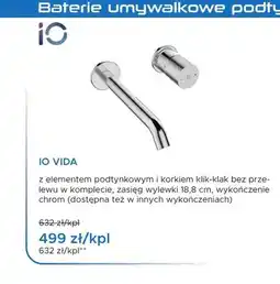 Blu Bateria umywalkowa podtynkowa IO Vida chrom oferta