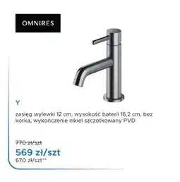 Blu Bateria umywalkowa stojąca Omnires Y nikiel szczotkowany PVD oferta
