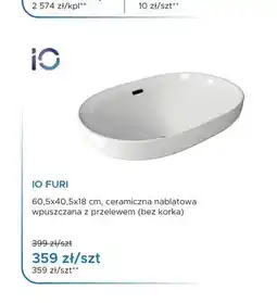 Blu Umywalka nablatowa IO FURI oferta