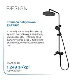 Blu Kolumna natryskowa Design Zaffiro oferta