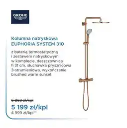 Blu Kolumna natryskowa GROHE Euphoria System 310 oferta