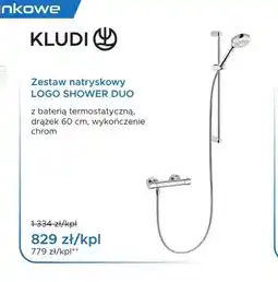 Blu Zestaw natryskowy Kludi Logo Shower Duo oferta