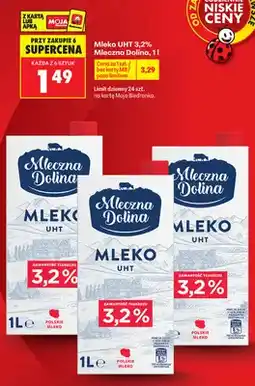 Biedronka Mleko UHT Mleczna Dolina 3,2% oferta