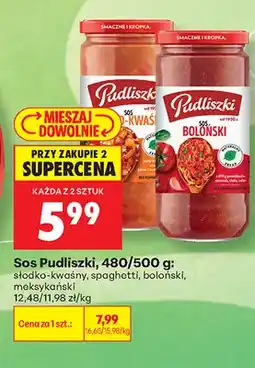 Biedronka Sos Pudliszki spaghetti oferta