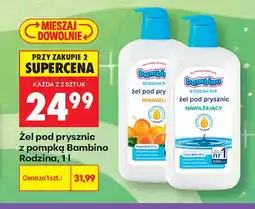 Biedronka Żel pod prysznic z pompką Bambino Rodzina mirabelka oferta