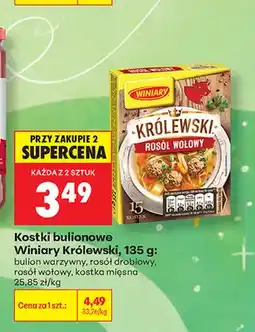 Biedronka Kostki bulionowe Winiary Królewski bulion warzywny oferta