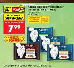 Biedronka Karma dla kota w saszetkach Gourmet Perle 4-pak oferta