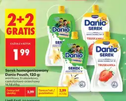 Biedronka Serek homogenizowany Danio Pouch truskawkowy oferta