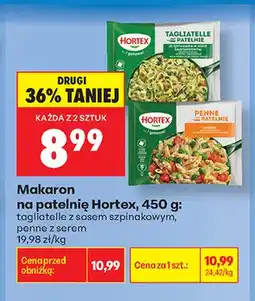 Biedronka Makaron na patelnię tagliatelle z sosem szpinakowym Hortex oferta
