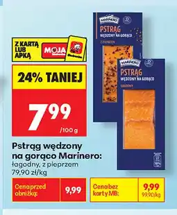 Biedronka Pstrąg wędzony na gorąco łagodny Marinero oferta