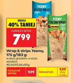 Biedronka Wrap & strips w stylu włoskim Yeemy oferta