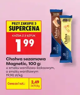 Biedronka Chałwa sezamowa o smaku waniliowym Magnetic oferta